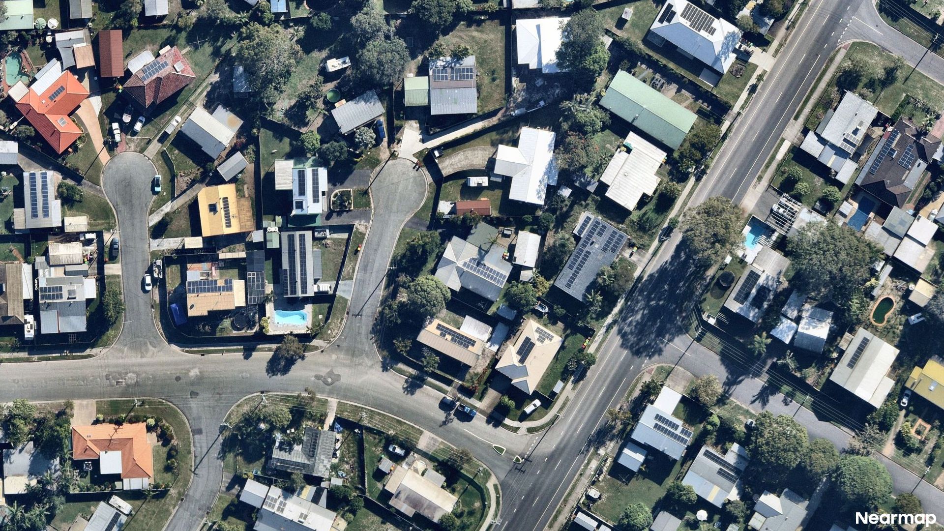 Vertical aerial view