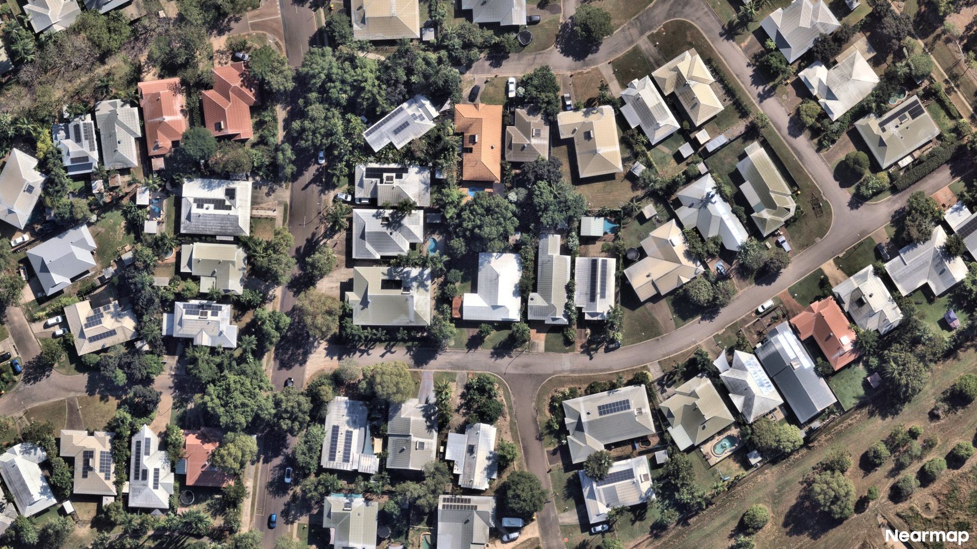 Vertical aerial view
