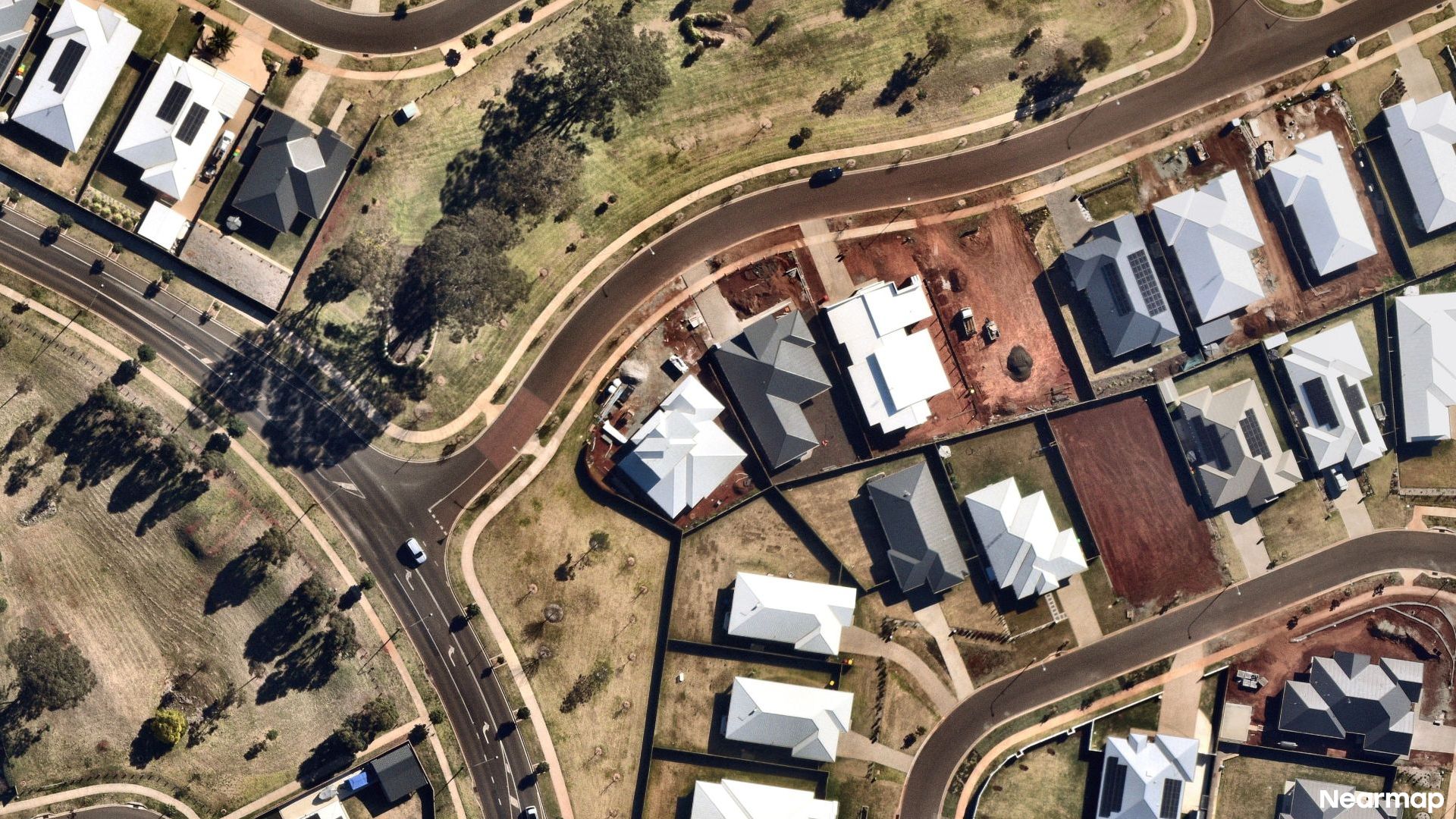 Vertical aerial view