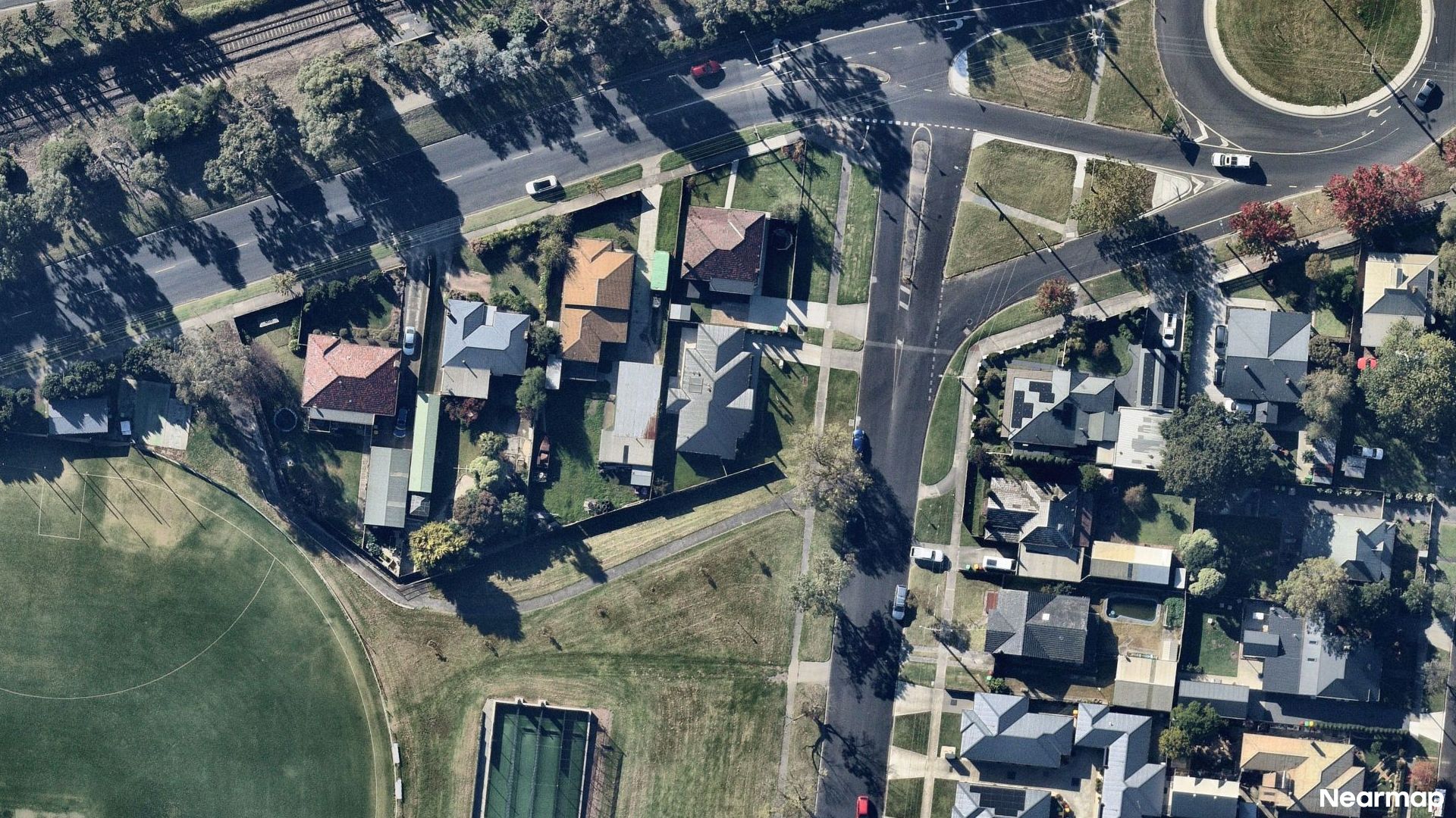Vertical aerial view