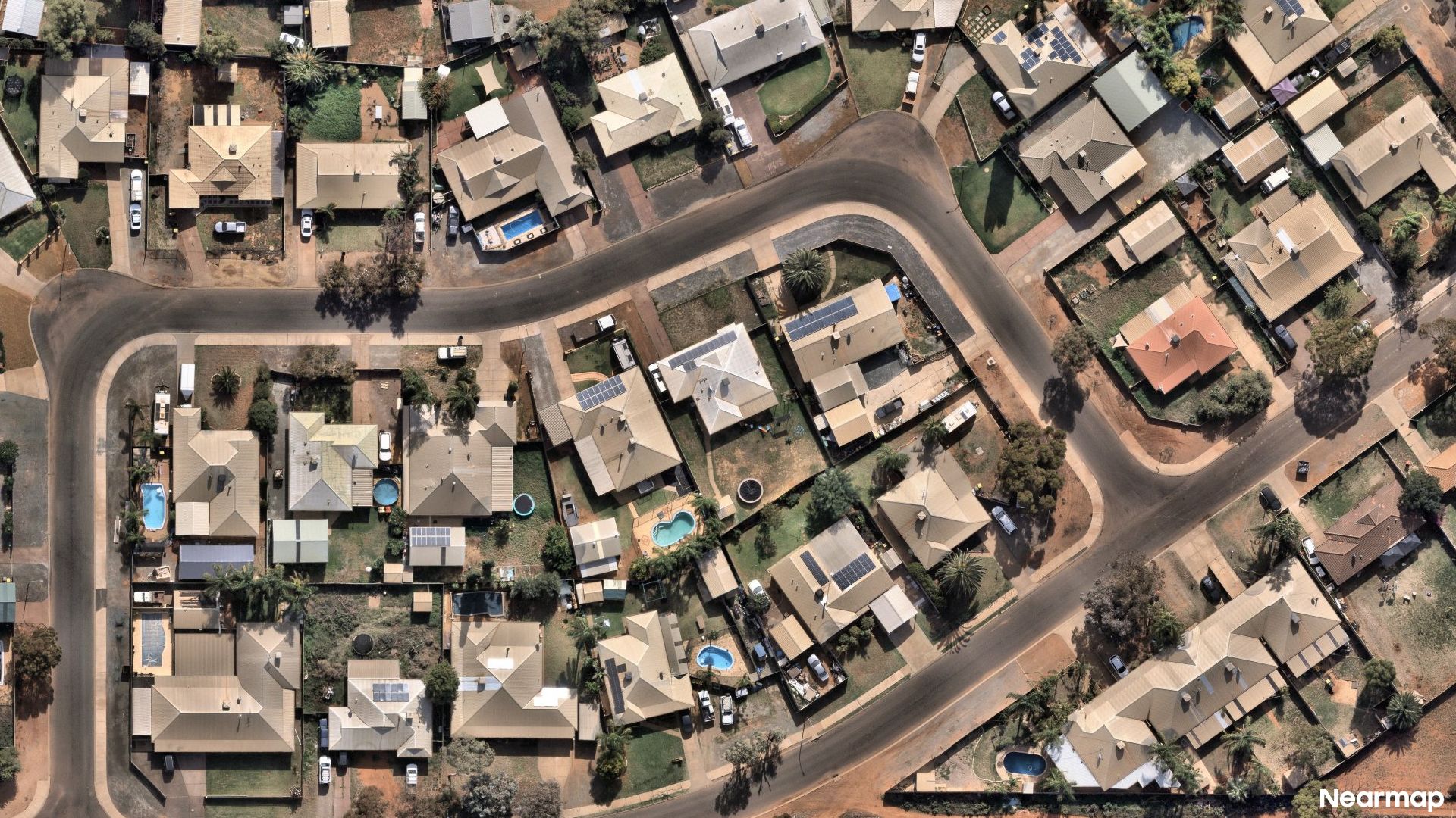 Vertical aerial view
