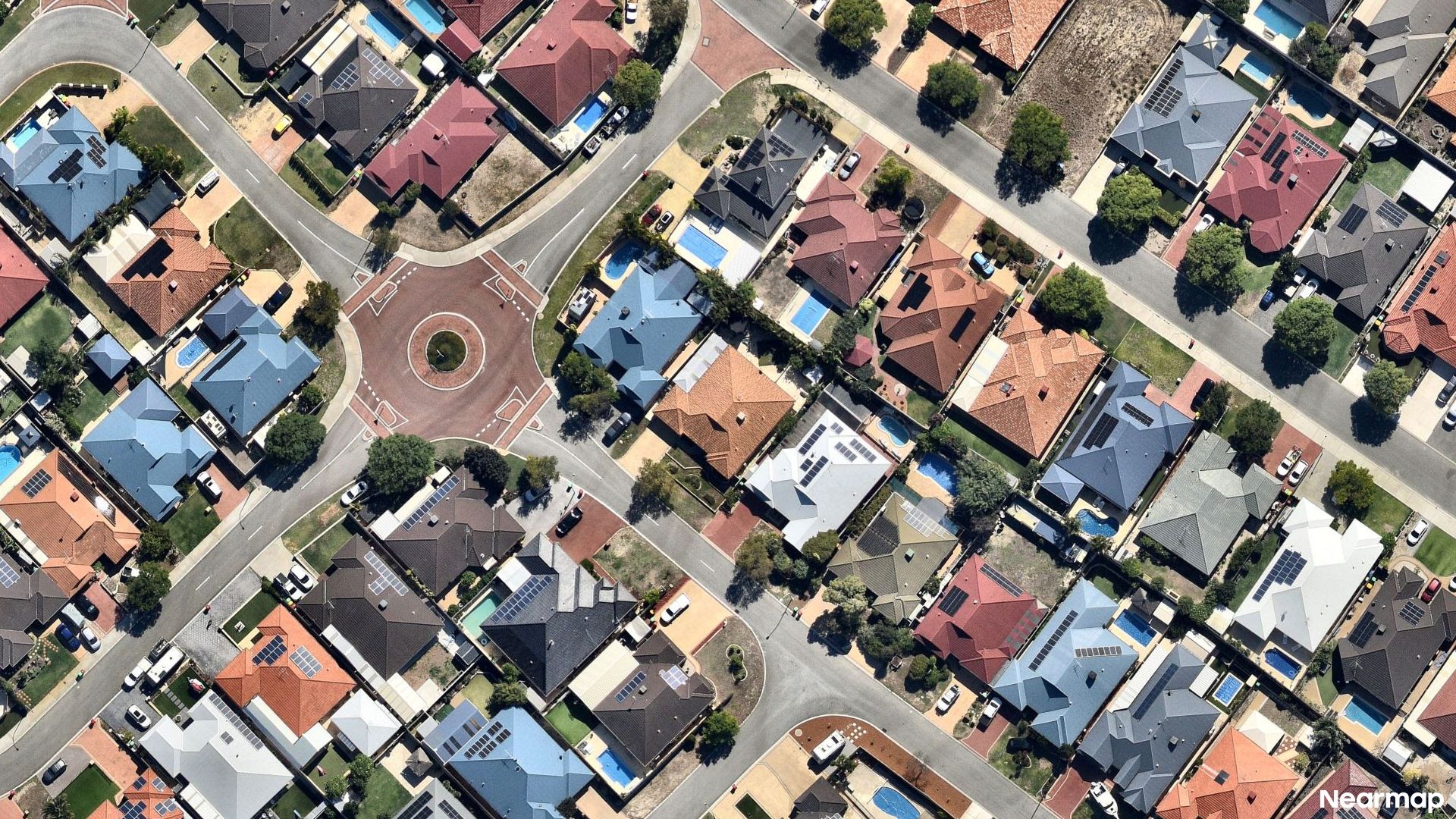 Vertical aerial view