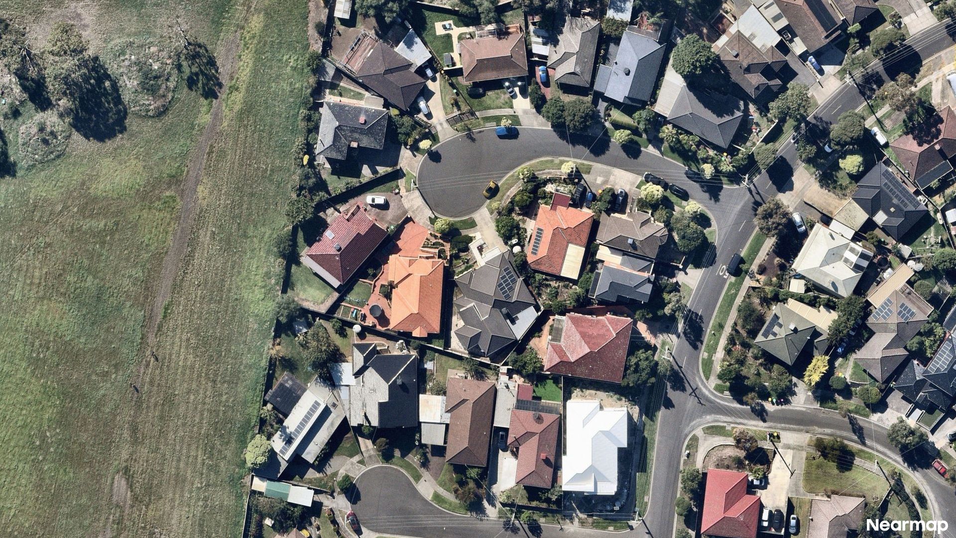 Vertical aerial view