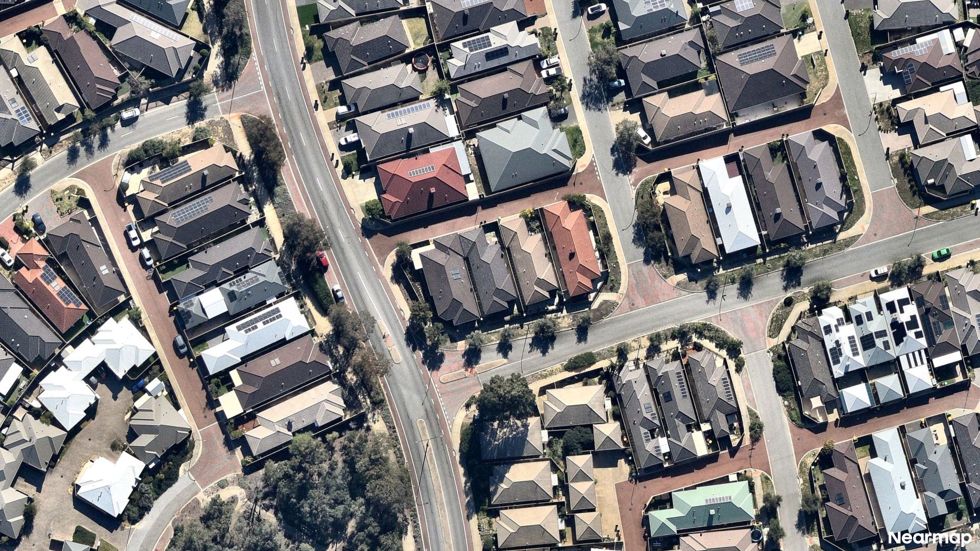 Vertical aerial view