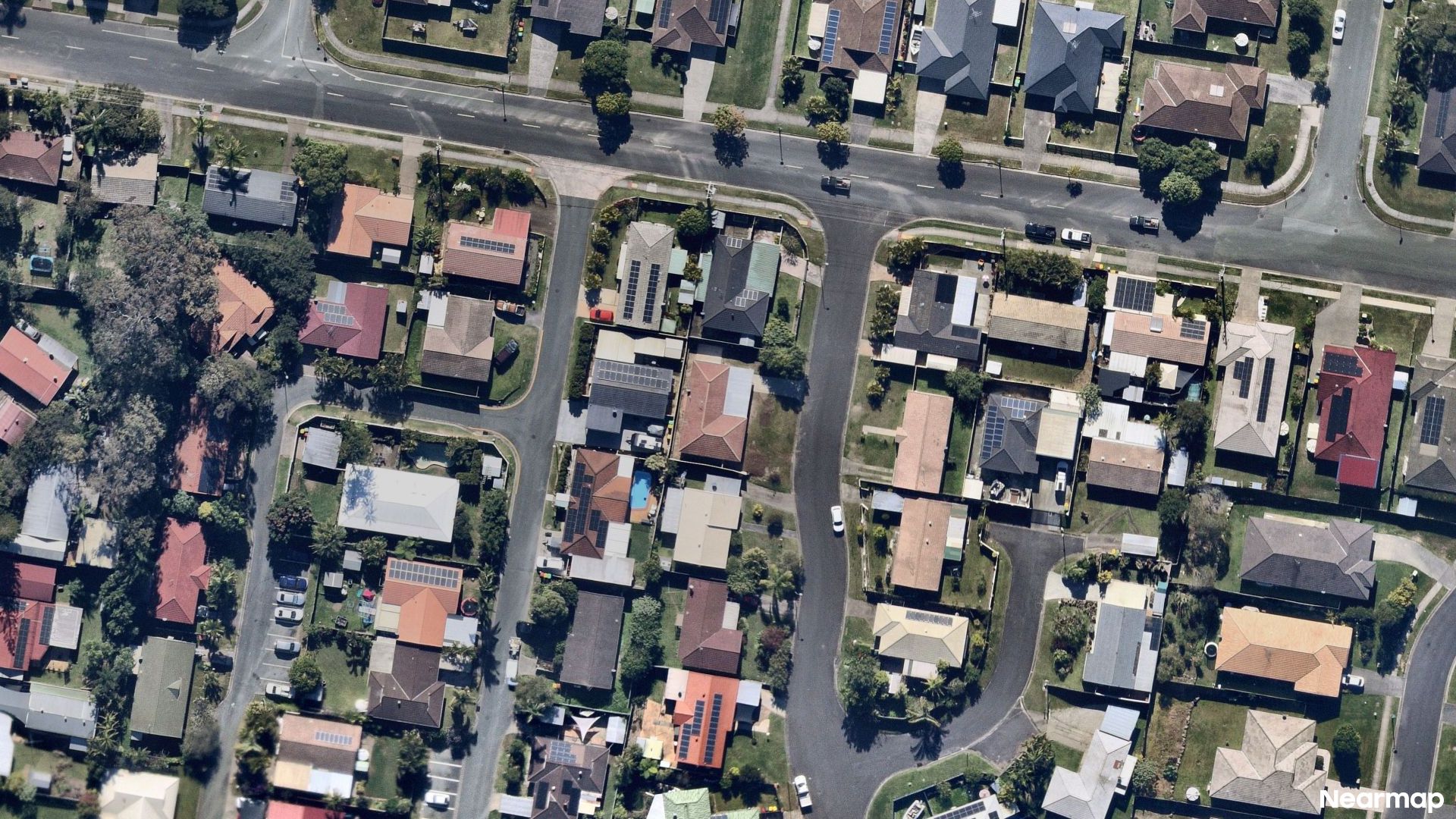 Vertical aerial view