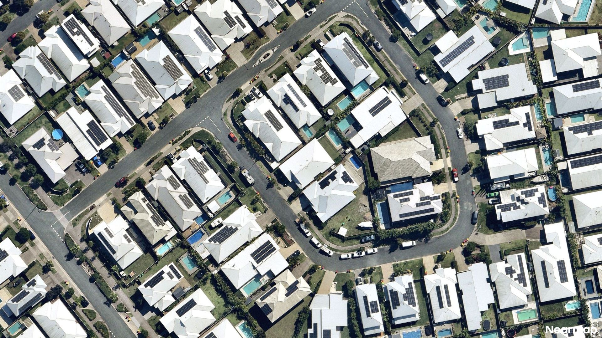 Vertical aerial view