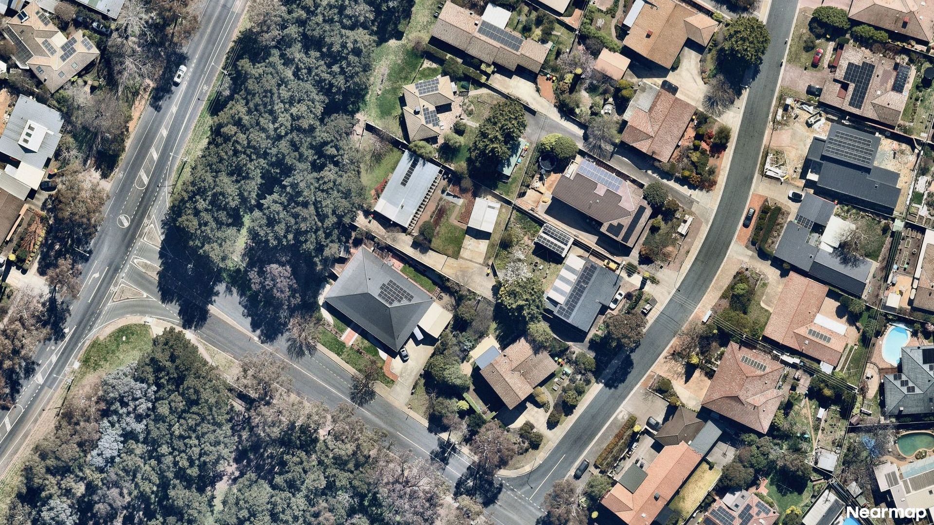 Vertical aerial view