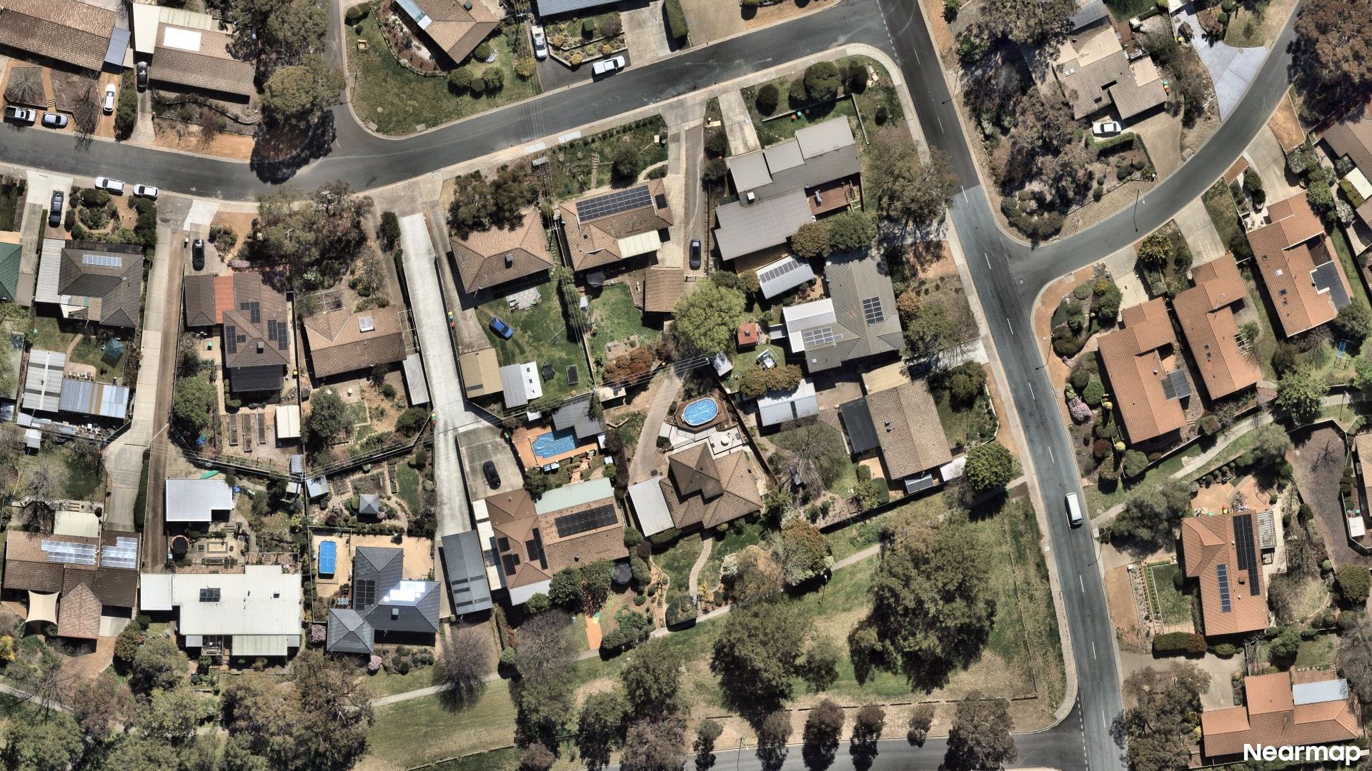Vertical aerial view