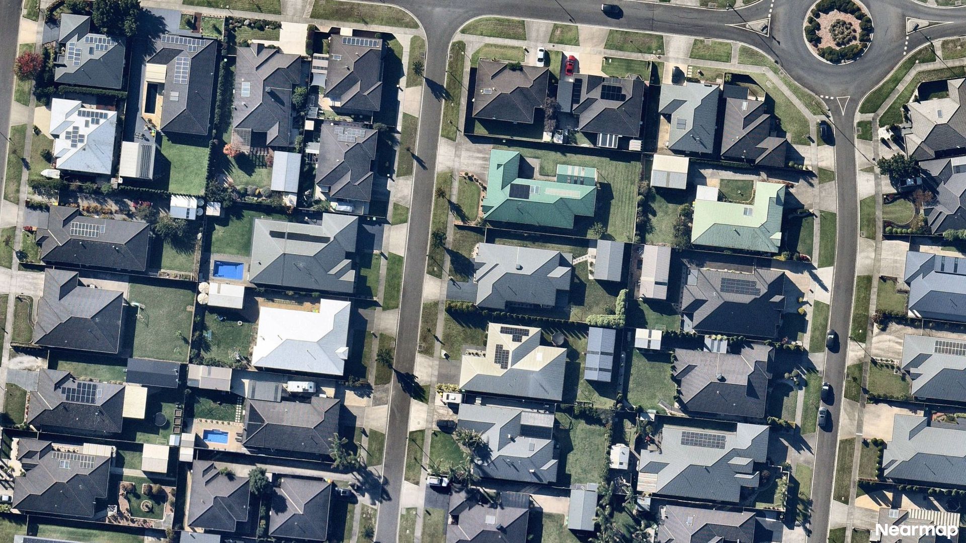 Vertical aerial view