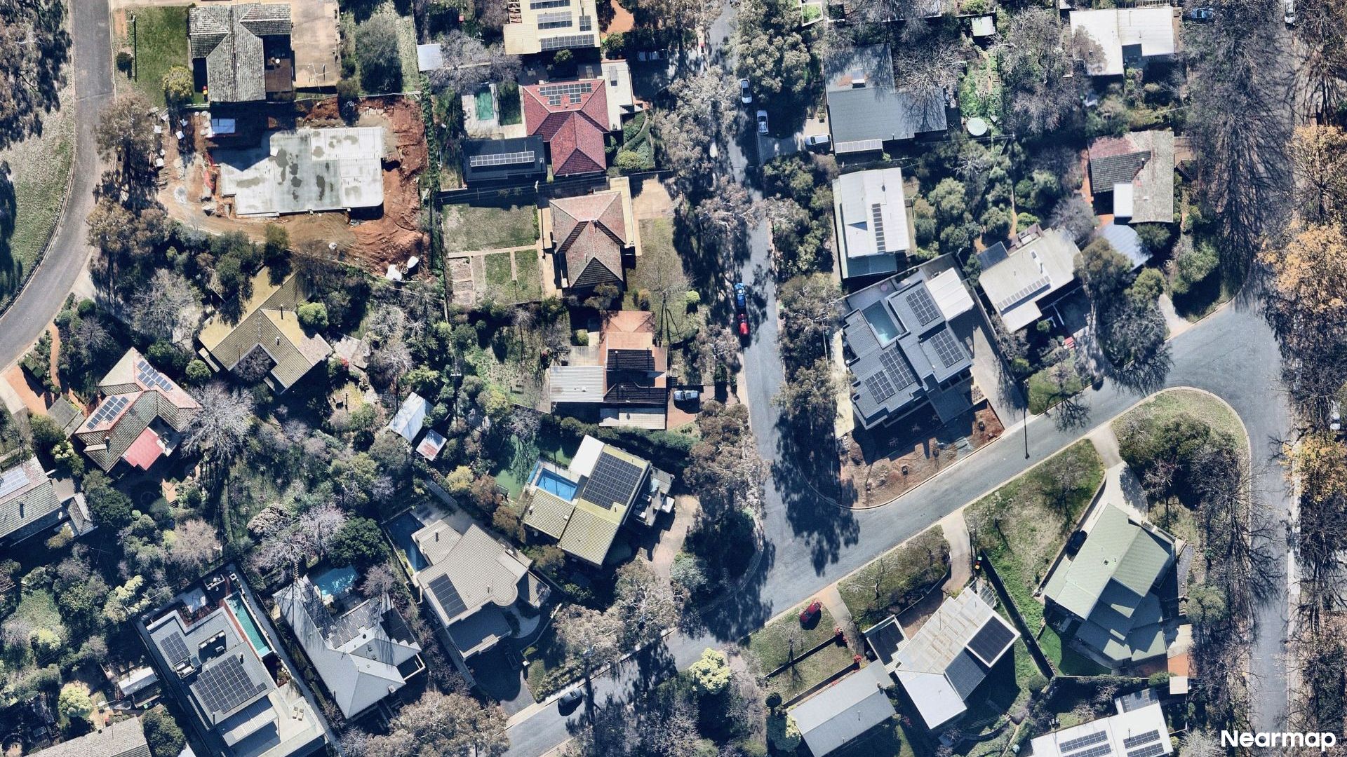 Vertical aerial view