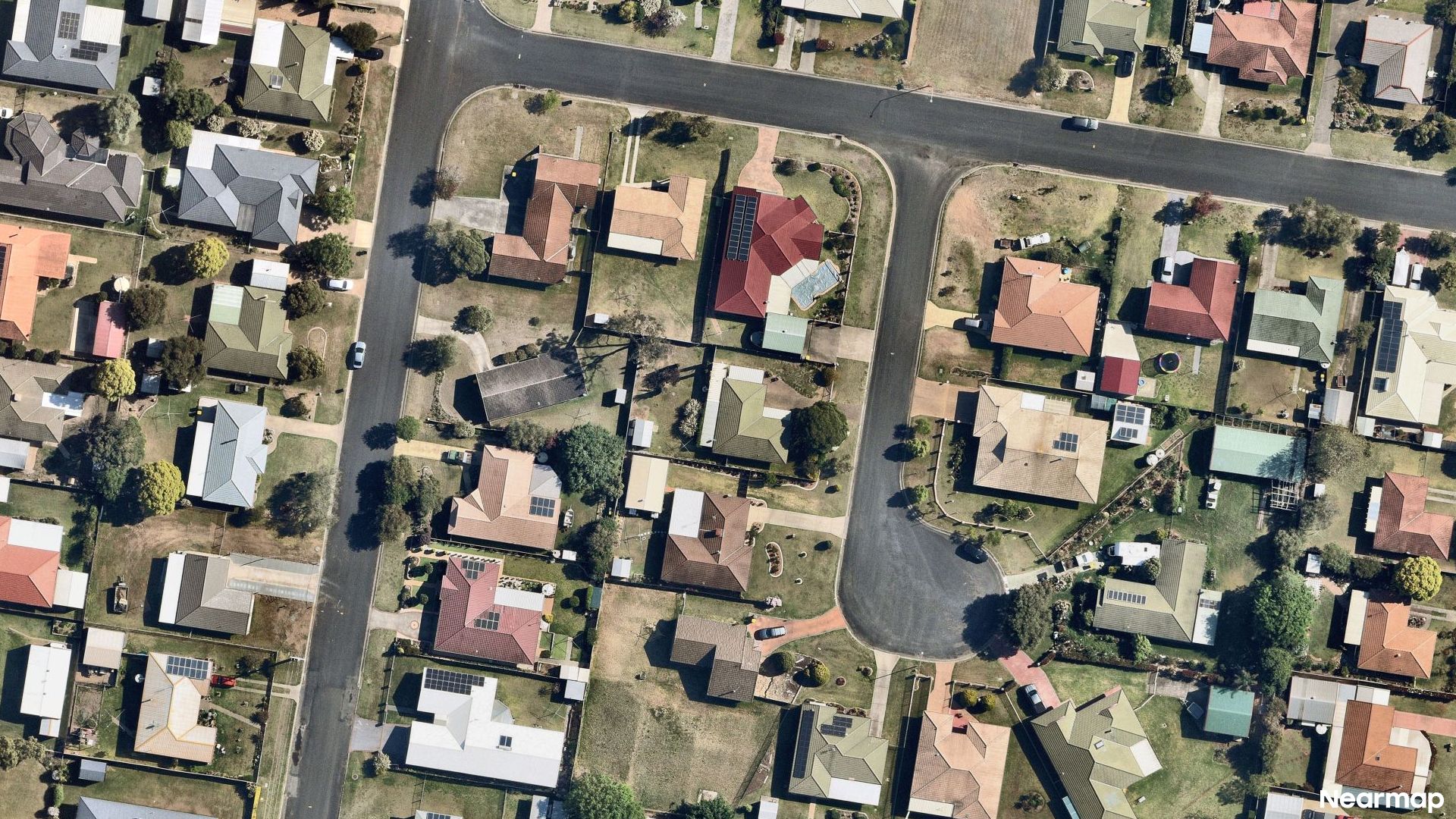 Vertical aerial view