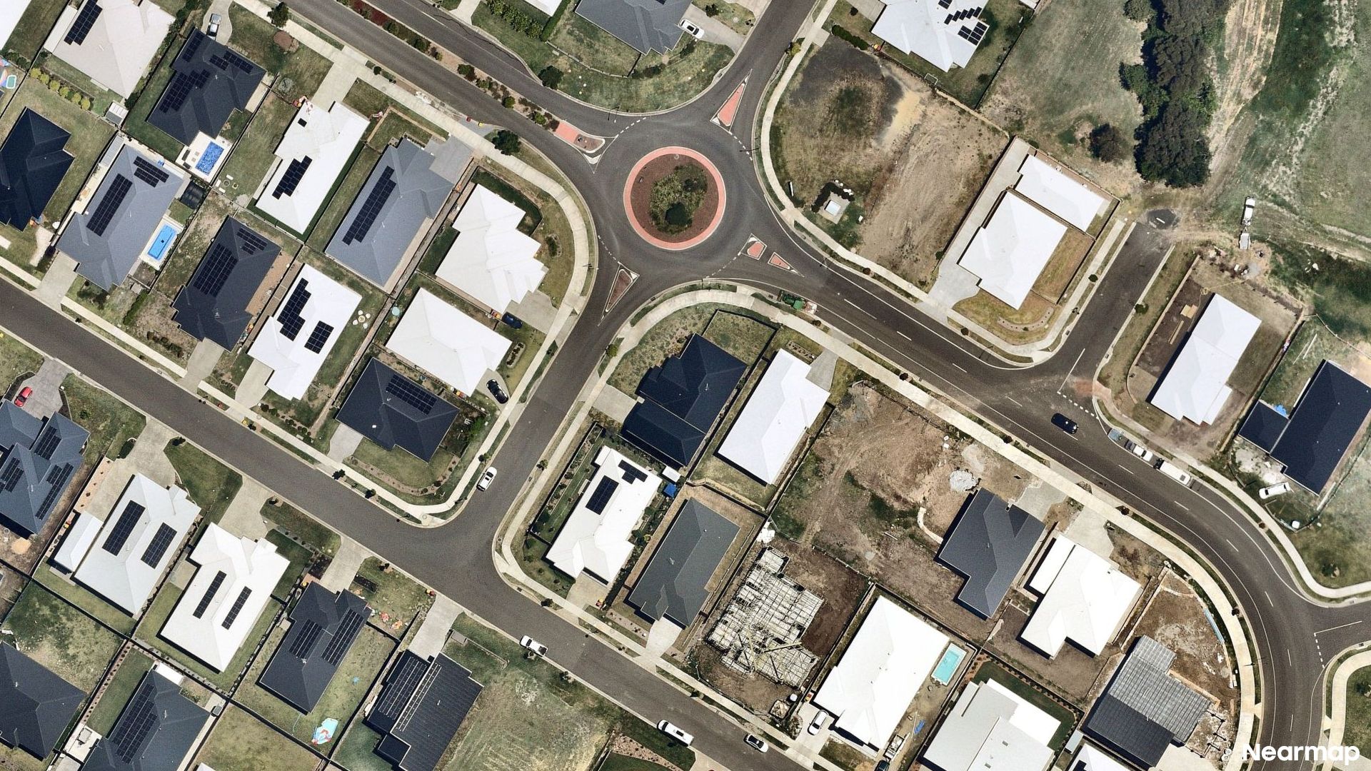 Vertical aerial view