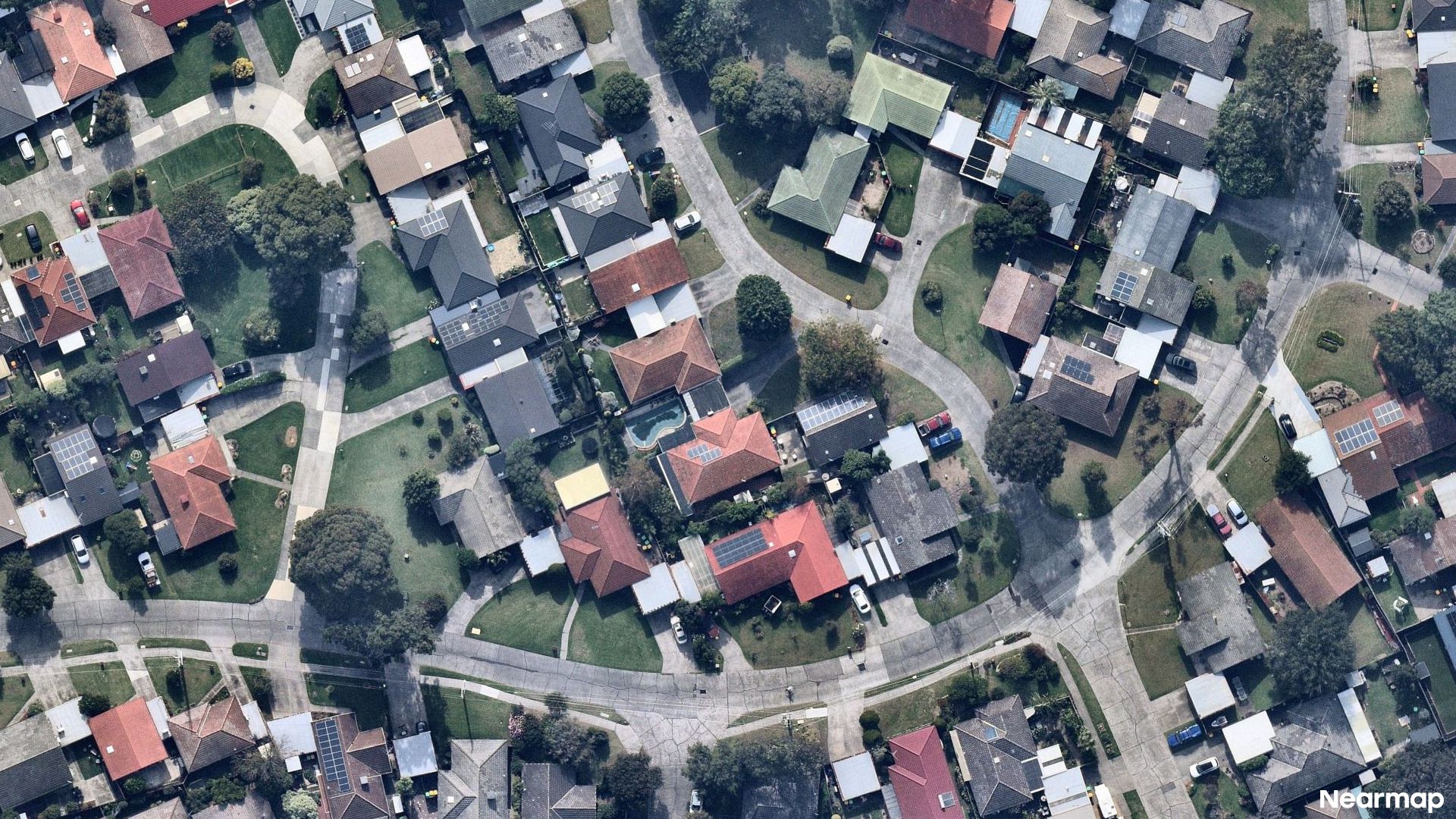 Vertical aerial view