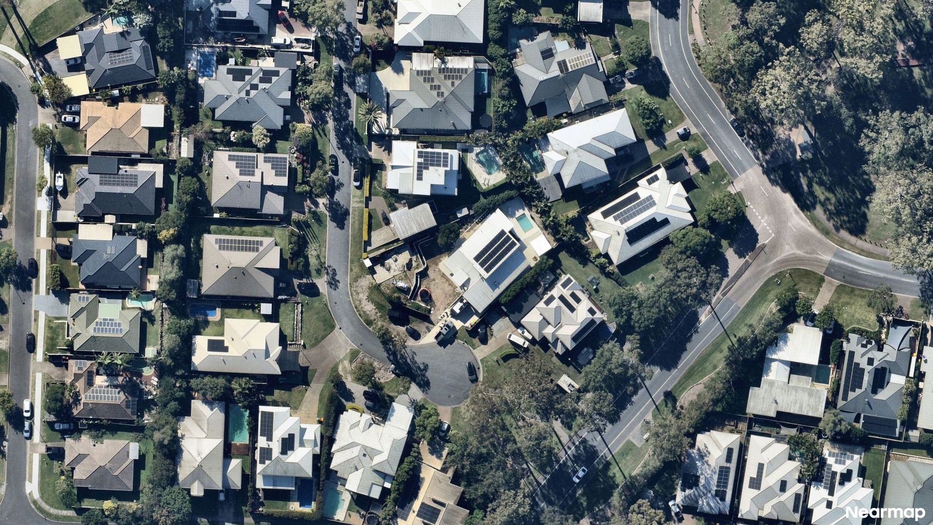 Vertical aerial view