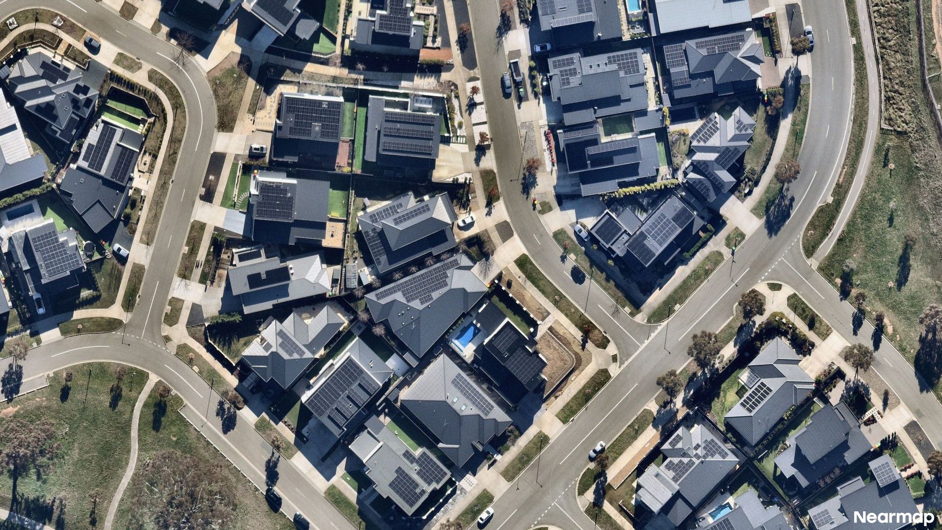 Vertical aerial view