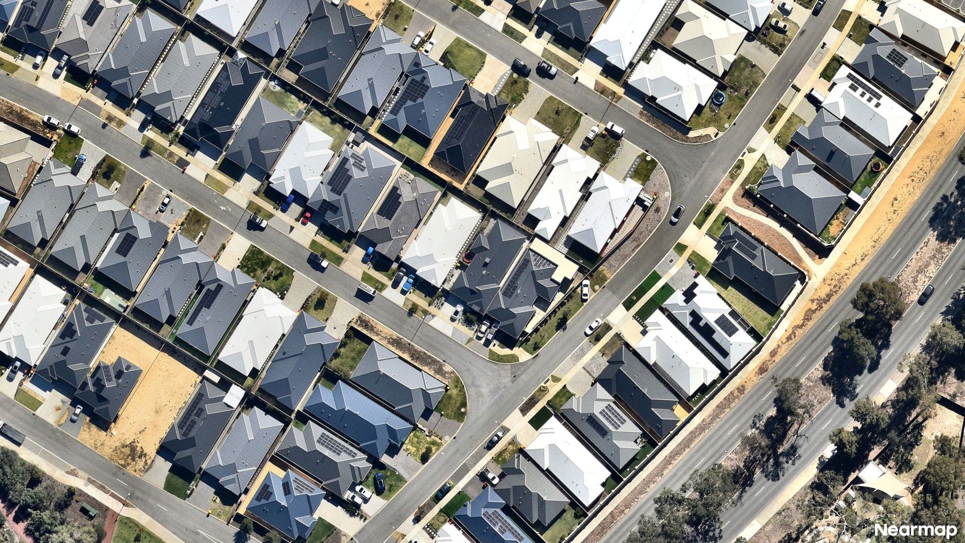 Vertical aerial view