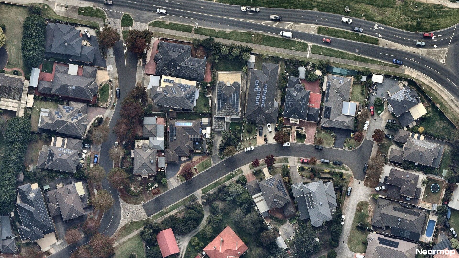 Vertical aerial view
