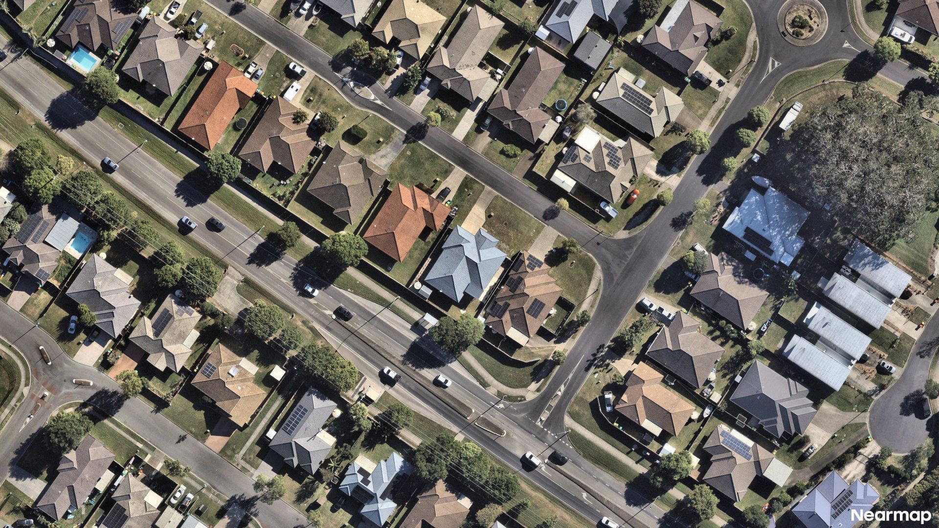 Vertical aerial view