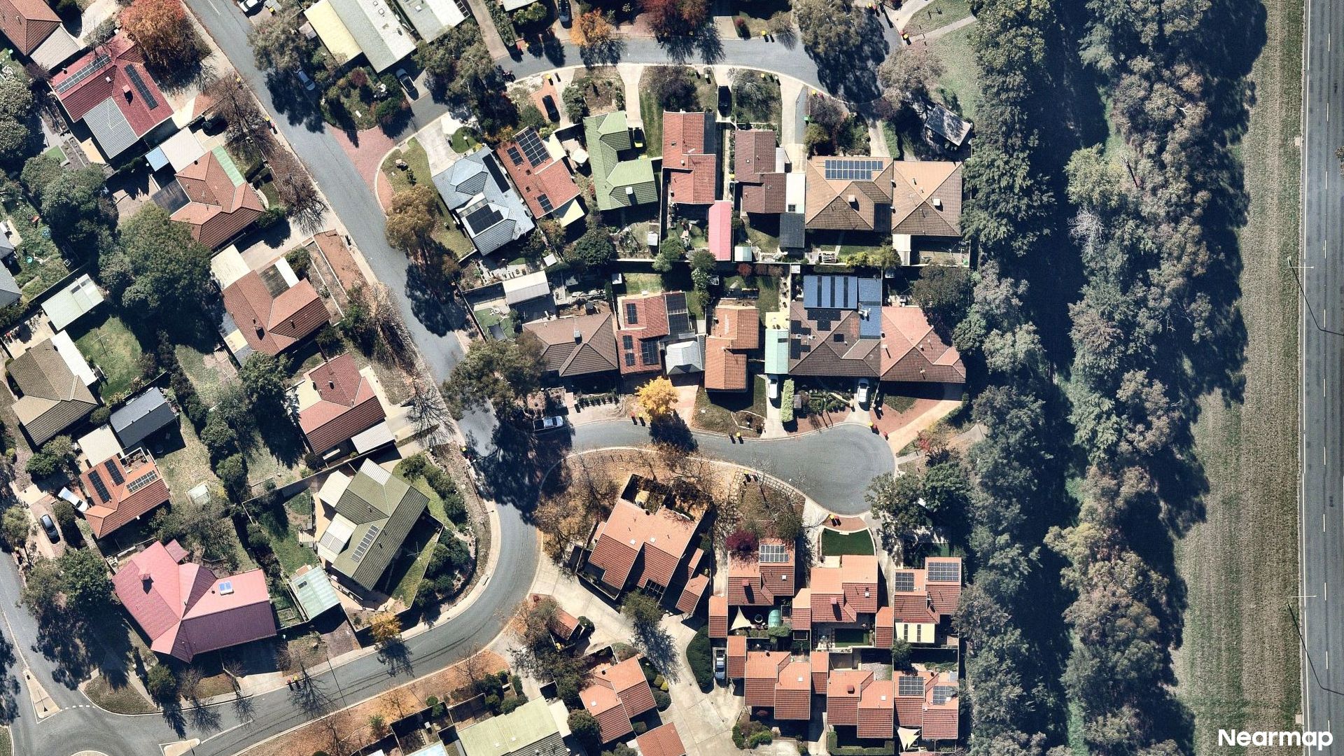 Vertical aerial view