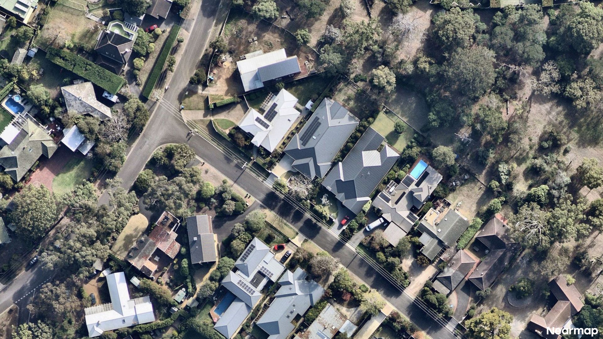 Vertical aerial view