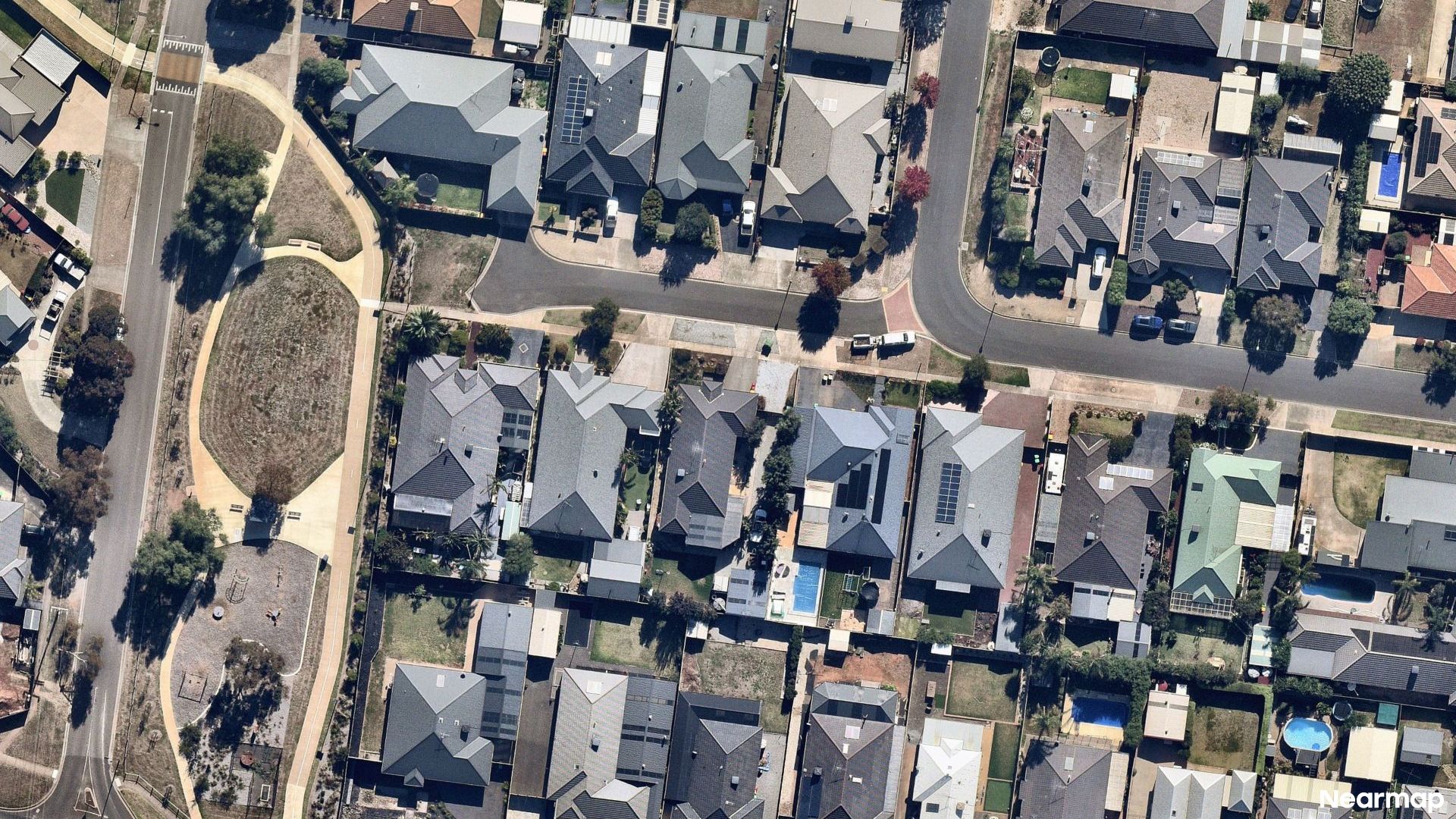 Vertical aerial view