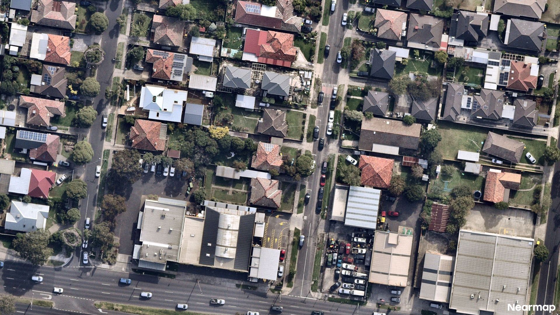 Vertical aerial view