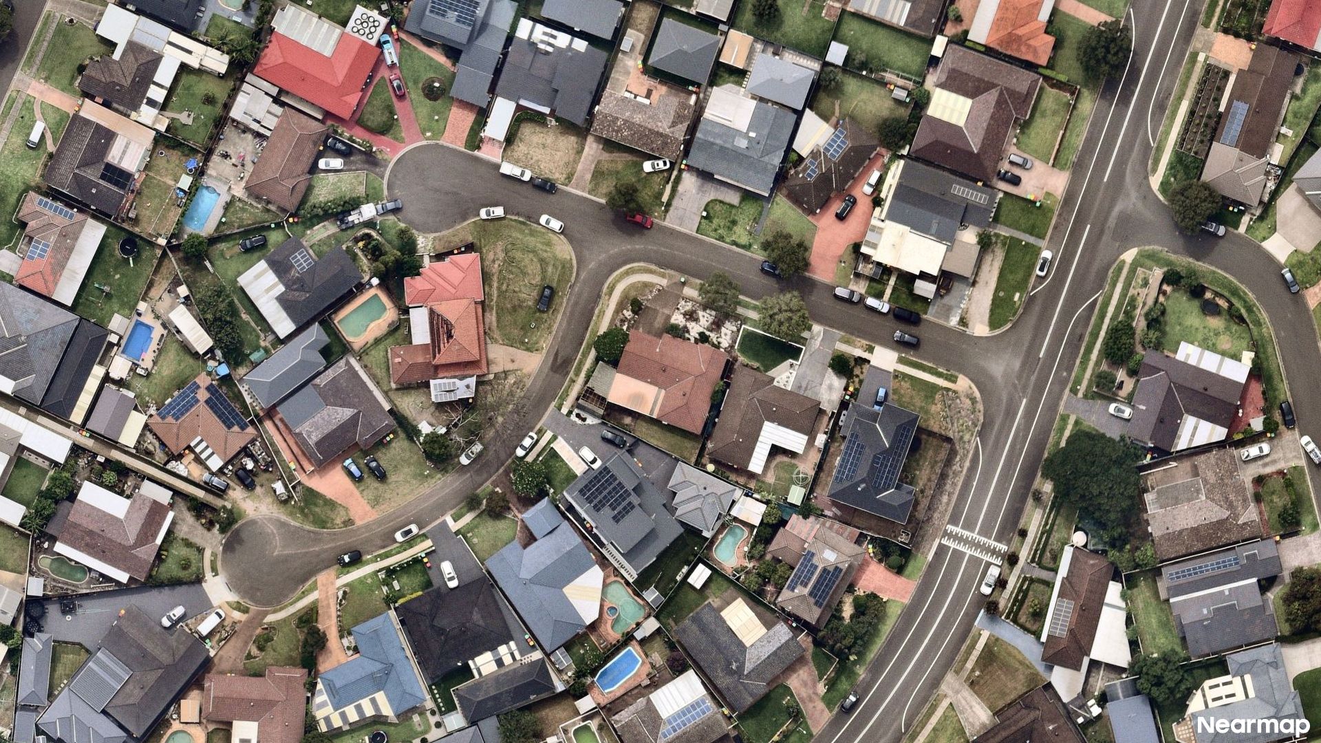 Vertical aerial view
