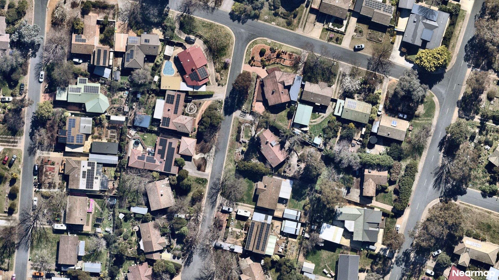 Vertical aerial view