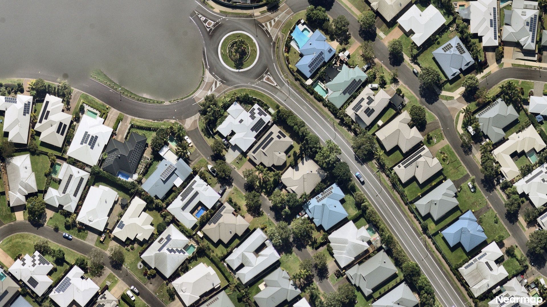 Vertical aerial view