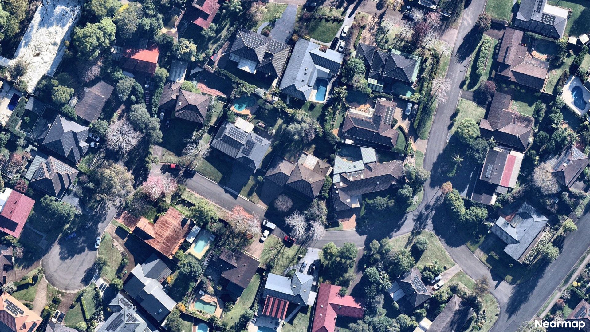 Vertical aerial view