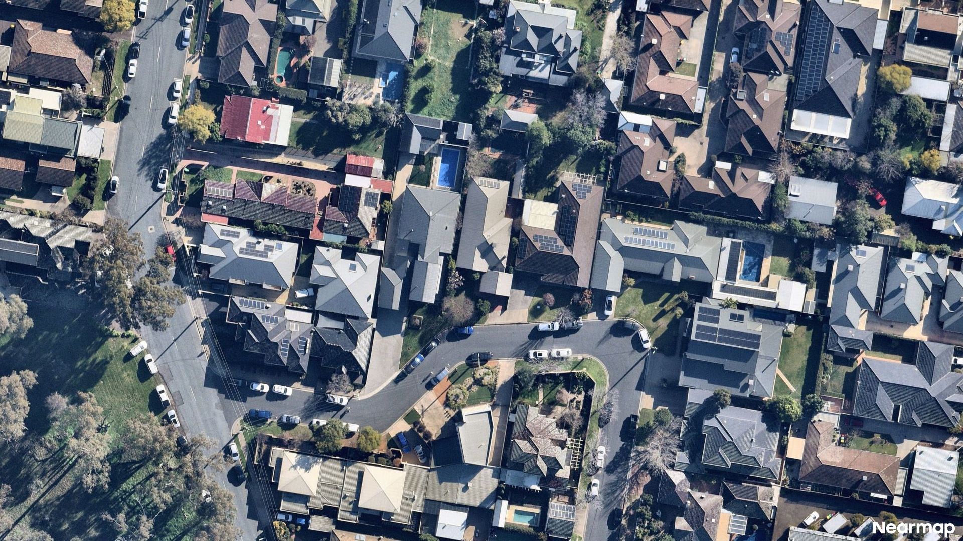 Vertical aerial view