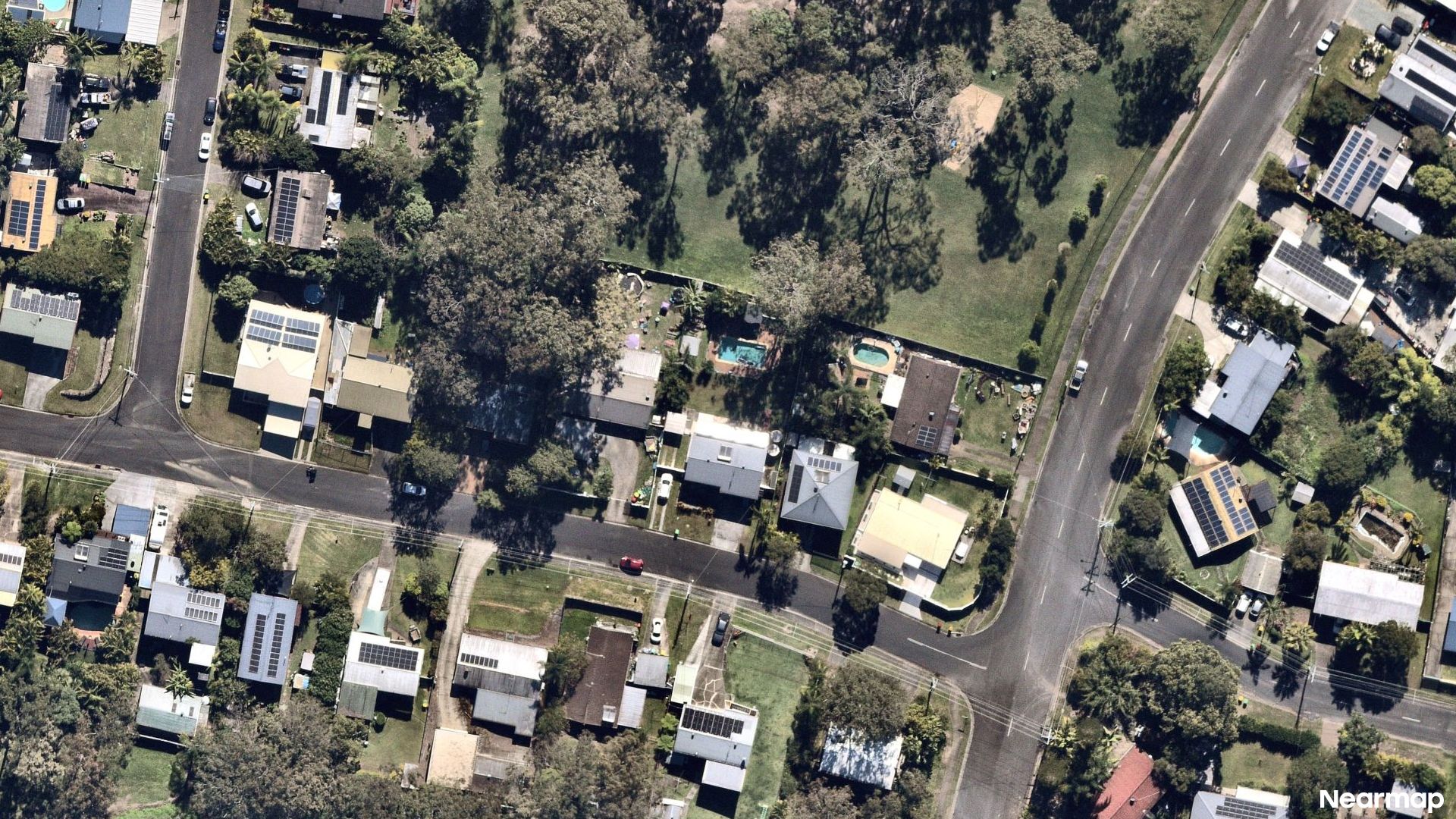 Vertical aerial view