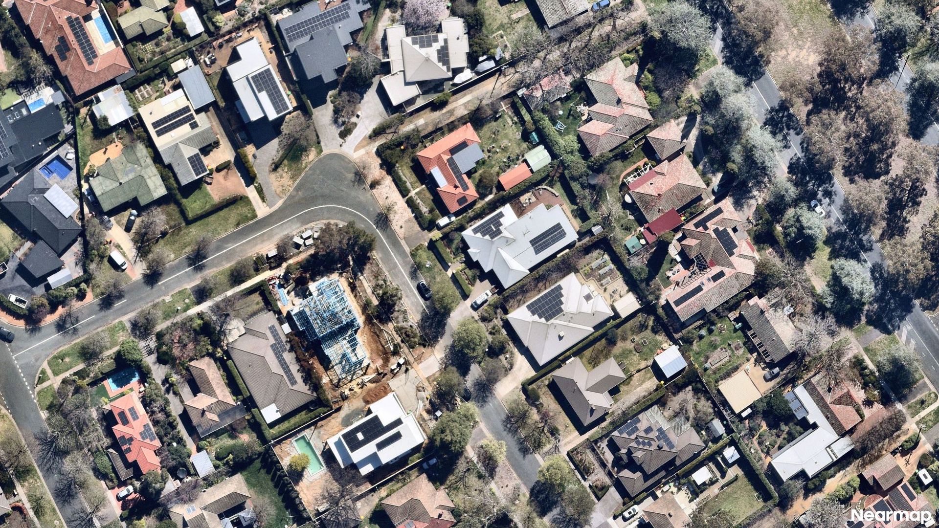 Vertical aerial view