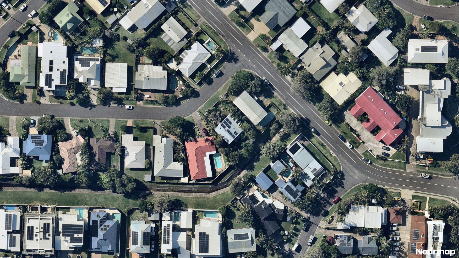 Vertical aerial view
