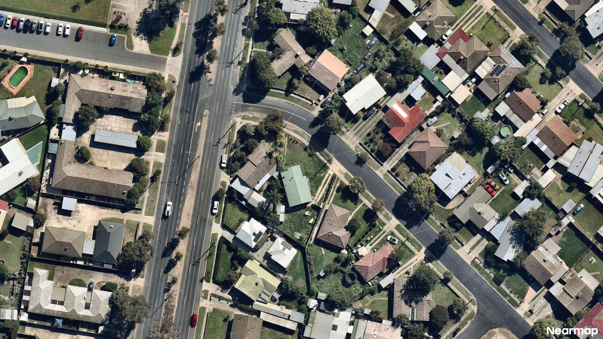 Vertical aerial view