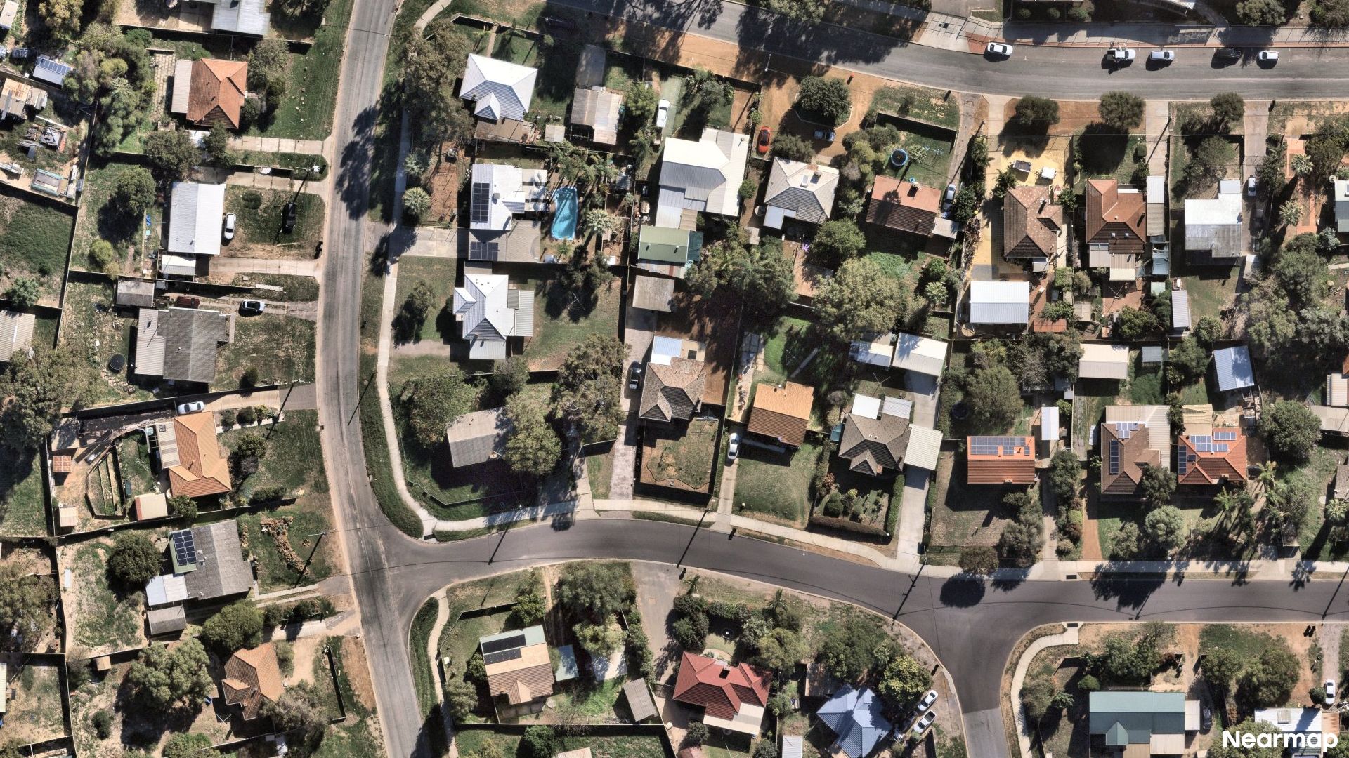 Vertical aerial view