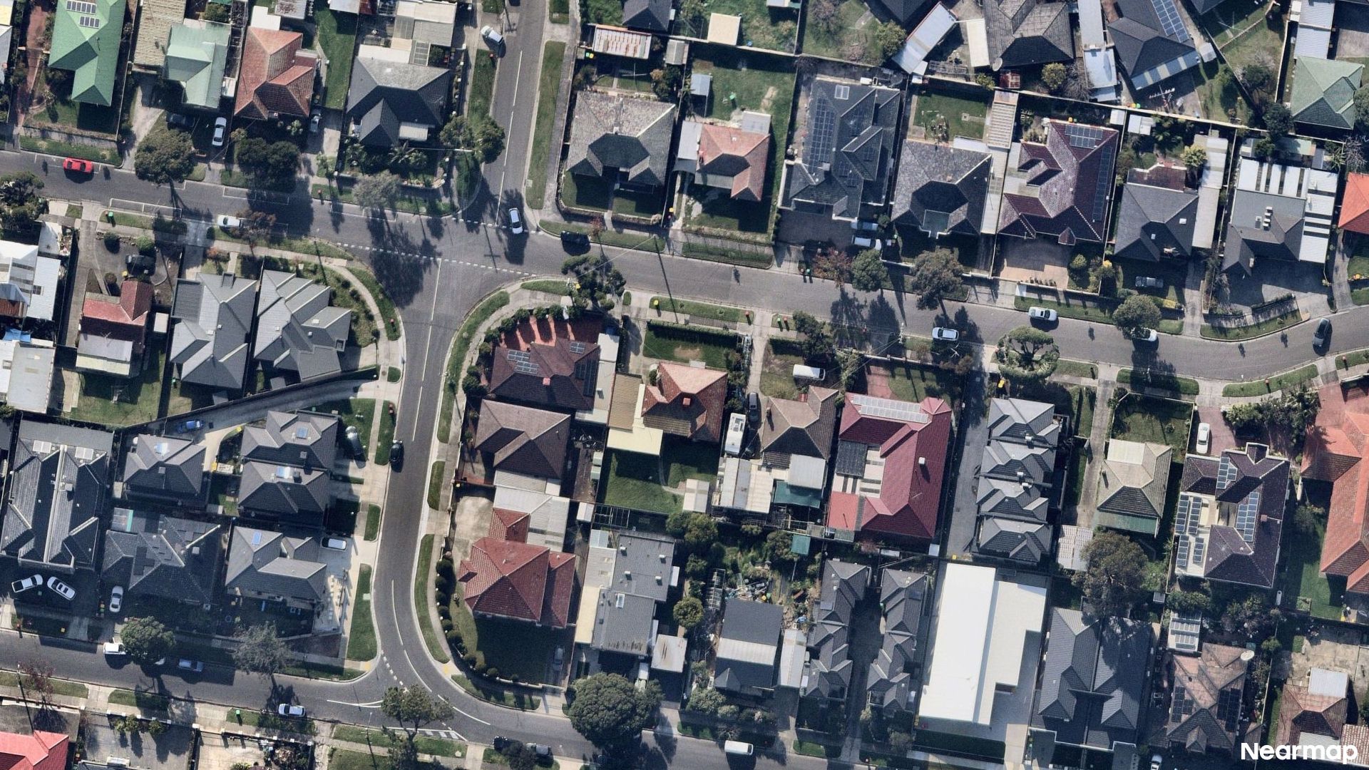 Vertical aerial view