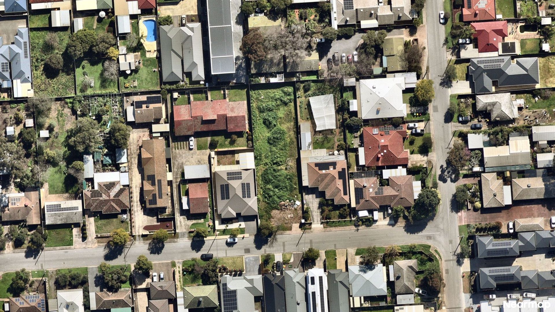 Vertical aerial view