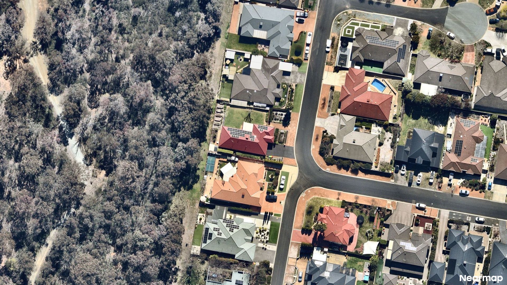 Vertical aerial view