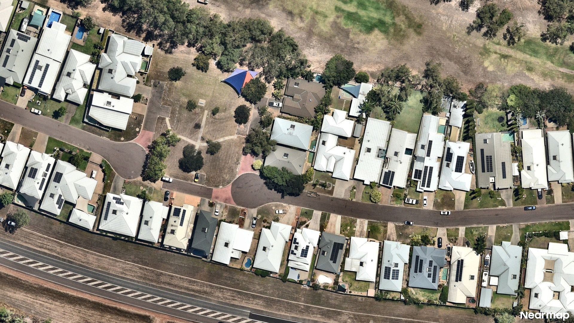 Vertical aerial view