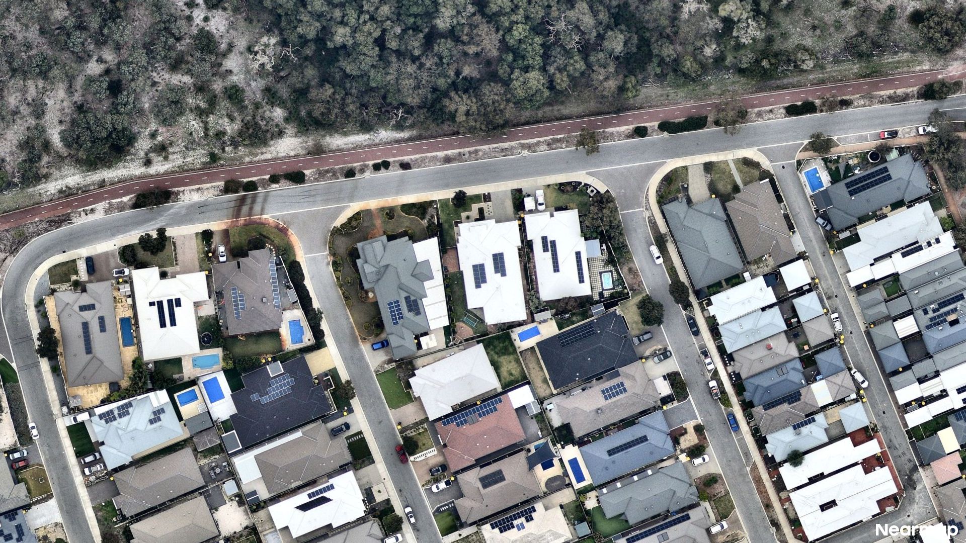 Vertical aerial view