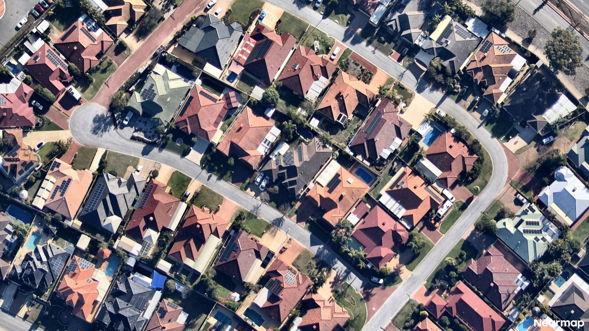 Vertical aerial view