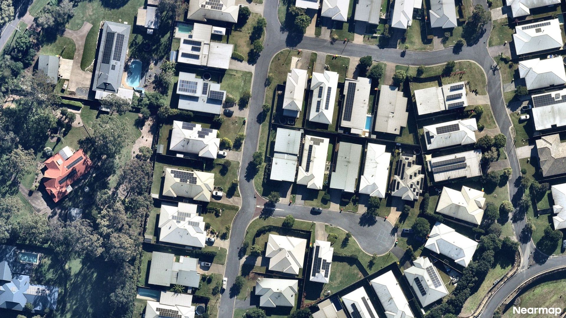 Vertical aerial view
