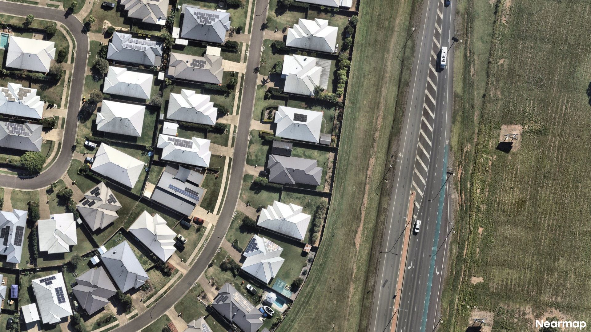 Vertical aerial view
