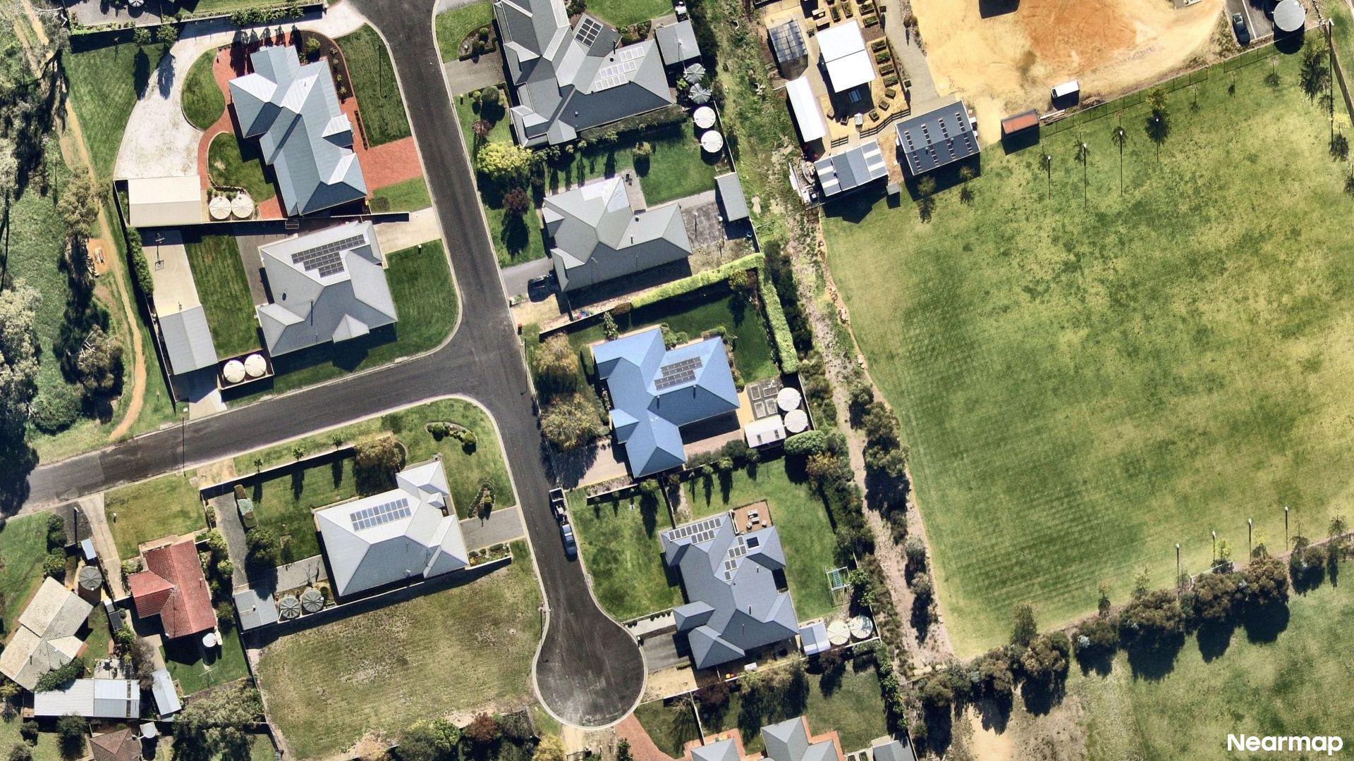 Vertical aerial view