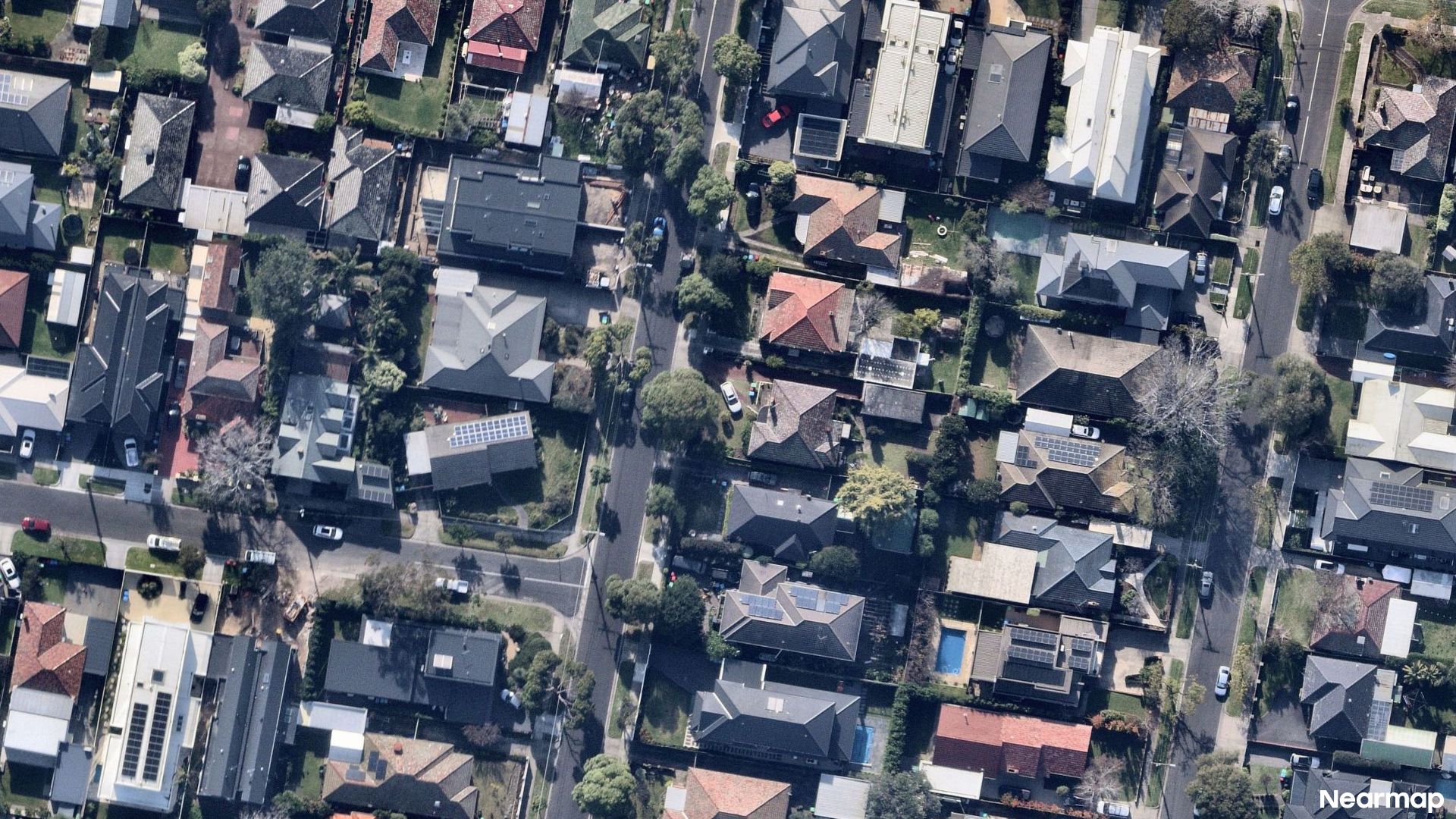 Vertical aerial view