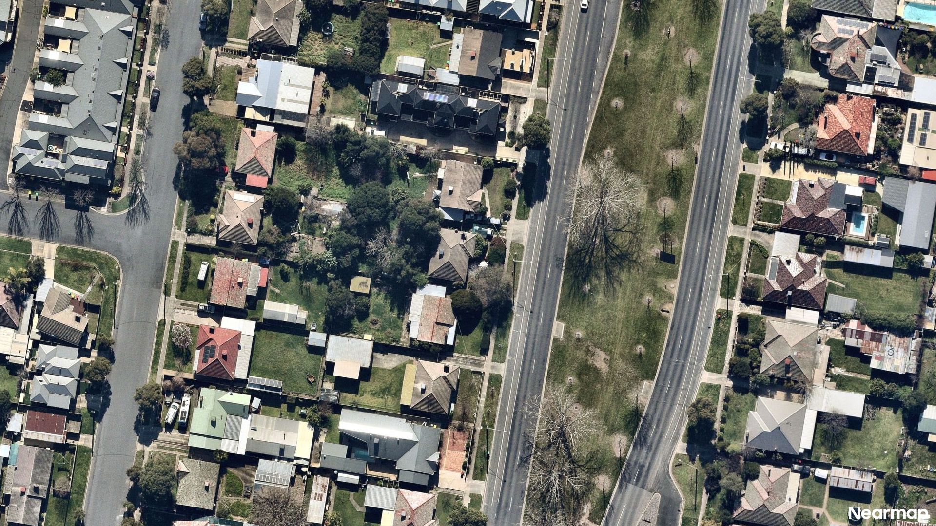 Vertical aerial view