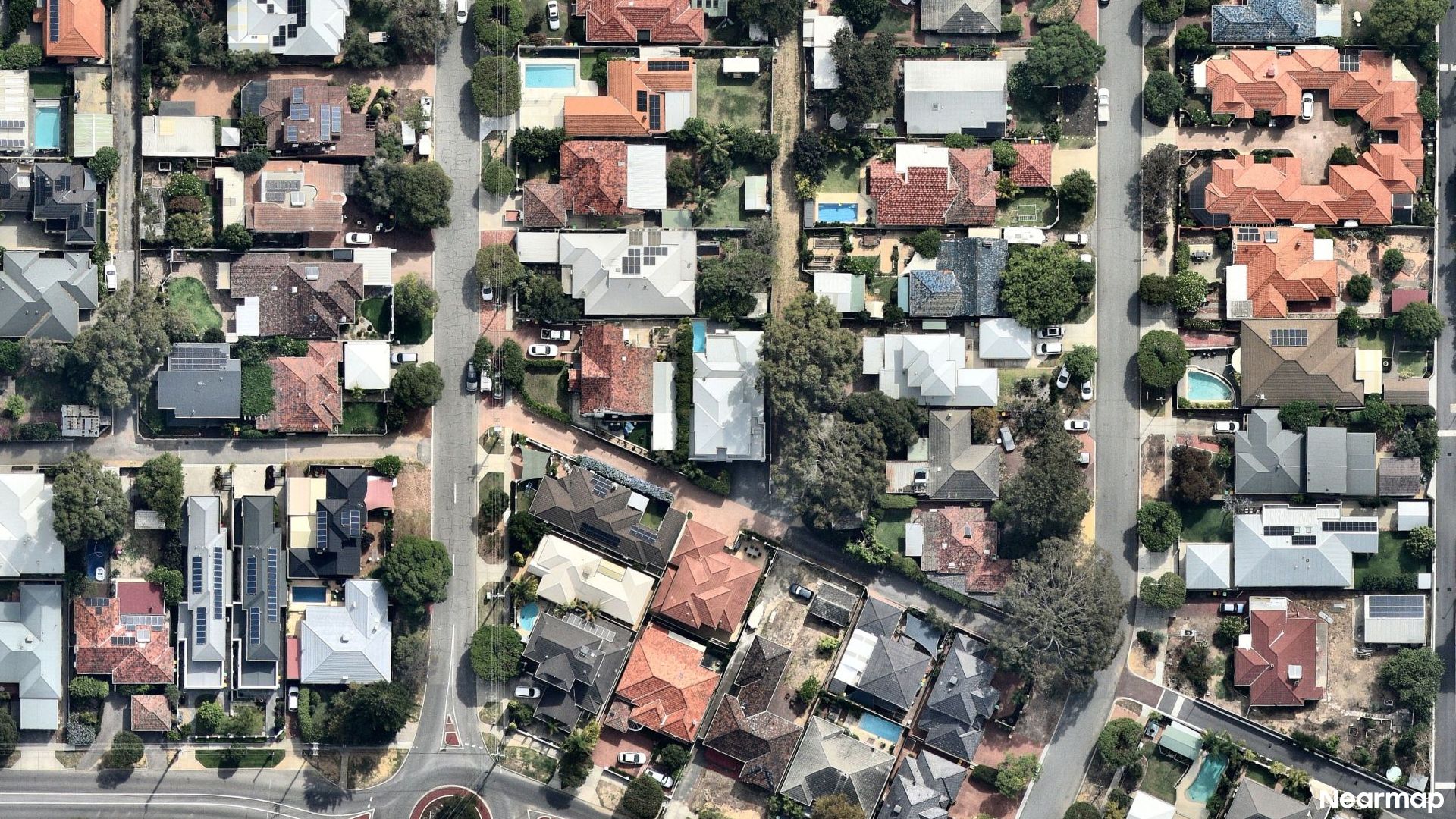 Vertical aerial view