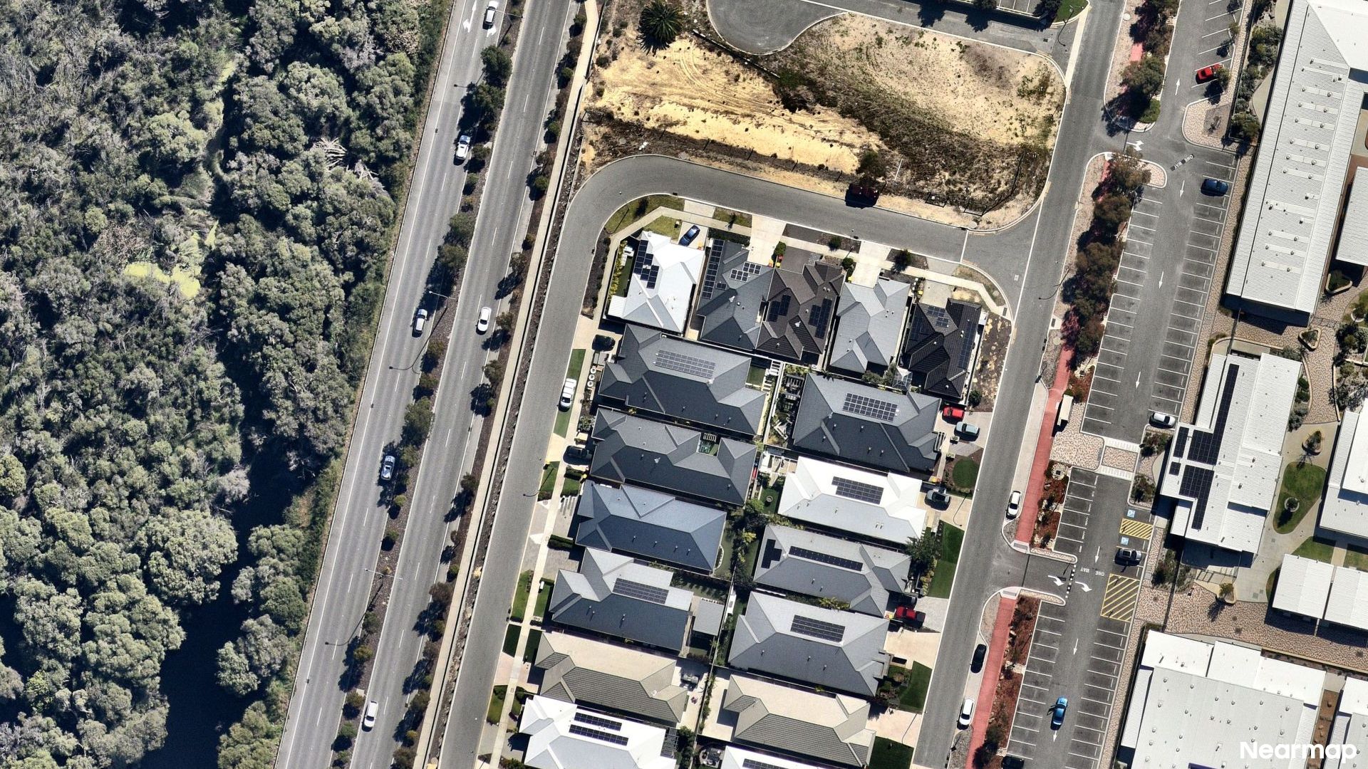 Vertical aerial view