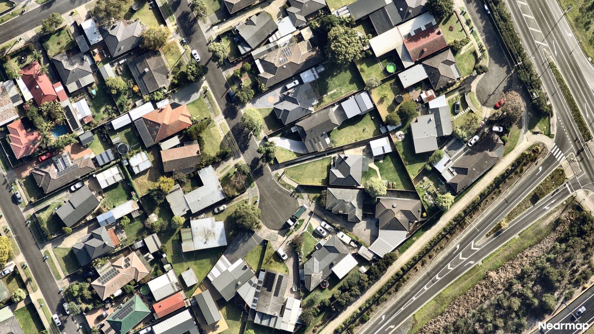 Vertical aerial view